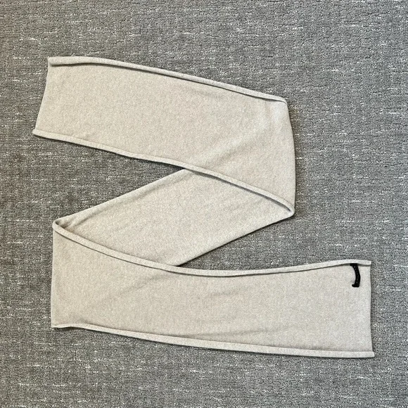 J. Hillburn Cashmere Scarf Cream 76” long - Picture 3 of 5